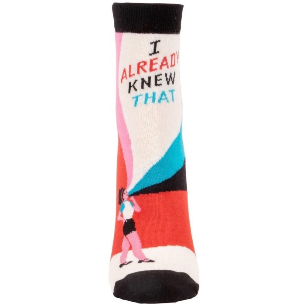 Blue Q I Already Knew That Ankle Socks, Women’s 5-10